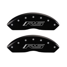 Load image into Gallery viewer, MGP 4 Caliper Covers Engraved Front & Rear Gen 5/RS Black finish silver ch