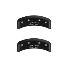 Load image into Gallery viewer, MGP 4 Caliper Covers Engraved Front & Rear Bowtie Red finish silver ch