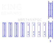 Load image into Gallery viewer, King Engine Bearings Subaru FA20/Toyota 4U-GSE pMaxKote Performance Main Bearing Set - Size STDX