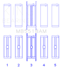 Load image into Gallery viewer, King Engine Bearings AMC/Jeep 390 & 401 Crankshaft Main Bearing Set - Size STD