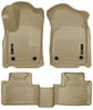 Load image into Gallery viewer, Husky Liners 16-22 Dodge Durango Weatherbeater Tan Front & 2nd Seat Floor Liners