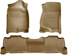 Load image into Gallery viewer, Husky Liners 07-13 GM Escalade/Suburban/Yukon WeatherBeater Tan Front & 2nd Seat Floor Liners