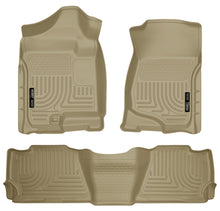 Load image into Gallery viewer, Husky Liners 07-13 GM Escalade/Suburban/Yukon WeatherBeater Tan Front & 2nd Seat Floor Liners
