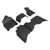 3D MAXpider 19-24 Dodge RAM 2500 Crew Cab w Bench Seats All Weather Floor Liner - Kagu Black R1 & R2