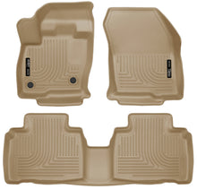 Load image into Gallery viewer, Husky Liners 2015 Ford Edge WeatherBeater Front & 2nd Row Combo Tan Floor Liners