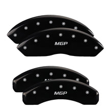 Load image into Gallery viewer, MGP 4 Caliper Covers Engraved Front & Rear MGP Black finish silver ch