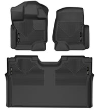 Load image into Gallery viewer, Husky Liners 15-23 Ford F-150 SuperCrew Cab X-Act Contour Front & 2nd Row Seat Floor Liners - Black