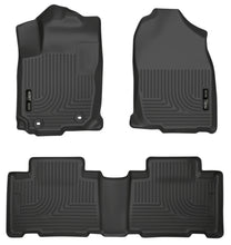 Load image into Gallery viewer, Husky Liners 13 Toyota RAV4 Weatherbeater Black Front & 2nd Seat Floor Liners