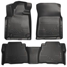 Load image into Gallery viewer, Husky Liners 14 Toyota Tundra Weatherbeater Black Front & 2nd Seat Floor Liners