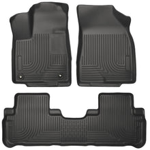 Load image into Gallery viewer, Husky Liners 14 Toyota Highlander Weatherbeater Black Front & 2nd Seat Floor Liners