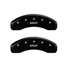 Load image into Gallery viewer, MGP 4 Caliper Covers Engraved Front & Rear MGP Black finish silver ch