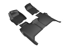 Load image into Gallery viewer, 3D MAXpider 2019-2020 Chevrolet Silverado 1500 Kagu 1st & 2nd Row Floormats - Black