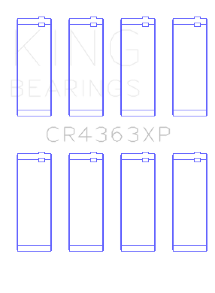 King Engine Bearings 00-06 Chevrolet 2.2L DOHC Ecotec Connecting Rod Bearings (Set of 4)