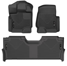 Load image into Gallery viewer, Husky Liners 21-23 Ford F-150 CC SC X-Act Contour Front & Second Row Seat Floor Liners - Black