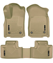 Load image into Gallery viewer, Husky Liners 16-22 Dodge Durango Weatherbeater Tan Front & 2nd Seat Floor Liners