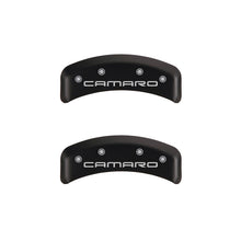 Load image into Gallery viewer, MGP 4 Caliper Covers Engraved Front & Rear Gen 4/Camaro Red finish silver ch