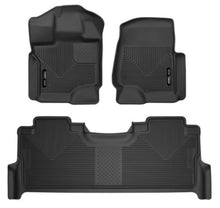 Load image into Gallery viewer, Husky Liners 2017 Ford F-250 Super Duty Crew Cab X-Act Contour Black Front & Rear Floor Liners