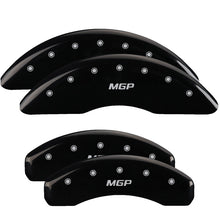 Load image into Gallery viewer, MGP 4 Caliper Covers Engraved Front & Rear MGP Black finish silver ch