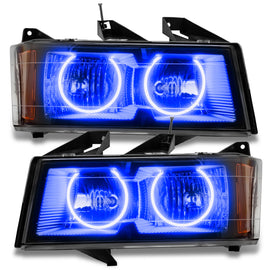 Oracle Lighting 04-12 Chevrolet Colorado Pre-Assembled LED Halo Headlights -Blue