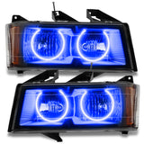 Oracle Lighting 04-12 Chevrolet Colorado Pre-Assembled LED Halo Headlights -Blue SEE WARRANTY