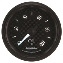 Load image into Gallery viewer, Autometer GT Series 52mm Full Sweep Electronic 0-100 PSI Oil Pressure Gauge