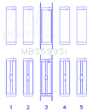 King Engine Bearings International 421CI/446CI V8 (STD Size) Crankshaft Main Bearing Set