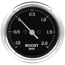 Load image into Gallery viewer, Autometer Stack 52mm -1 to +2 Bar (Incl T-Fitting) Pro Stepper Motor Boost Pressure Gauge - Classic