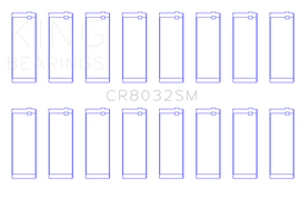 King Engine Bearings Chrysler 345/ 370 16V (Size 0.25) Connecting Rod Bearing Set