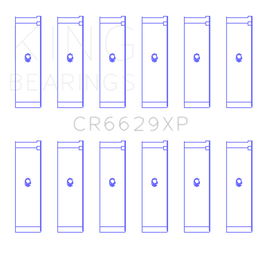 King Engine Bearings Nissan TB48DE/TB45E/TB42 Set of 6