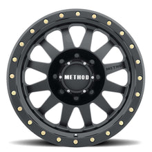 Load image into Gallery viewer, Method MR304 Double Standard 17x8.5 0mm Offset 8x6.5 130.81mm CB Matte Black Wheel