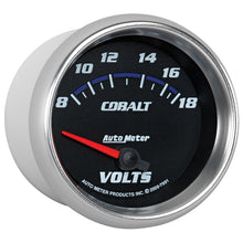 Load image into Gallery viewer, AutoMeter Gauge Voltmeter 2-5/8in. 18V Electric Cobalt