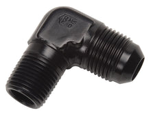 Load image into Gallery viewer, Russell Performance -12 AN to 1/2in NPT 90 Degree Flare to Pipe Adapter (Black)