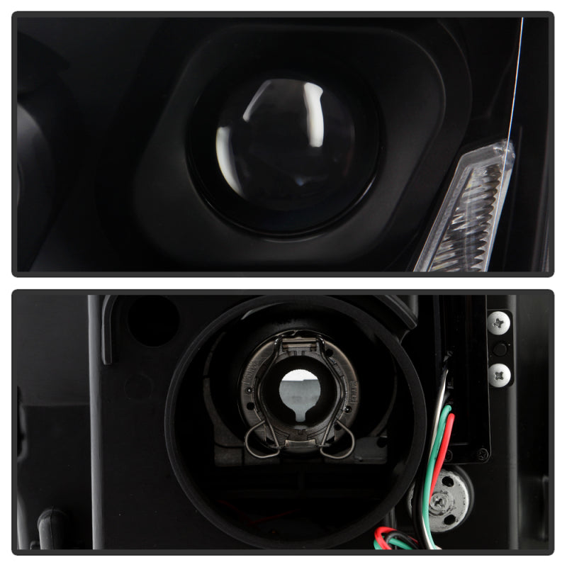 Spyder 13-19 Peterbilt 579 Passenger Side Projector Headlights - Black (PRO-YD-PB57914-SEQ-R-BK)