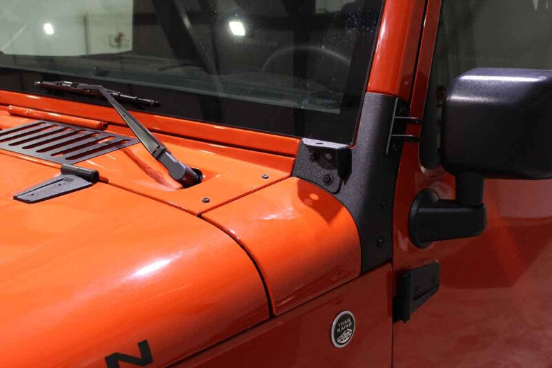 Fishbone Offroad 07-18 Jeep Wrangler JK Windshield Light Bracket