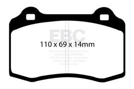 EBC 96-03 Alfa Romeo GTV 3.0 (Brembo) Ultimax2 Front Brake Pads