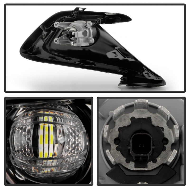 Spyder 21-23 GMC Yukon (Excl AT4) OEM Full LED Fog Lights w/Switch - Clear (FL-GY21-LED-C)