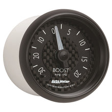 Load image into Gallery viewer, Autometer GT Series 52mm Mechanicl 30 In Hg/20 psi Vacuum/Boost Gauge