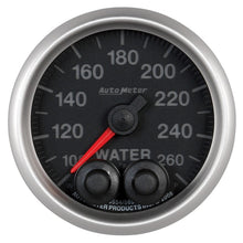 Load image into Gallery viewer, Autometer Elite Nascar 2-1/16in 100-260 Deg. F Water Temp. w/ Peak and Warn Gauge w/ Pro-Control