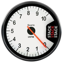 Load image into Gallery viewer, Autometer Stack Clubman Tachometer 80mm 0-10K RPM - White