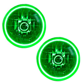 Oracle Lighting 97-06 Jeep Wrangler TJ Pre-Assembled LED Halo Headlights -Green