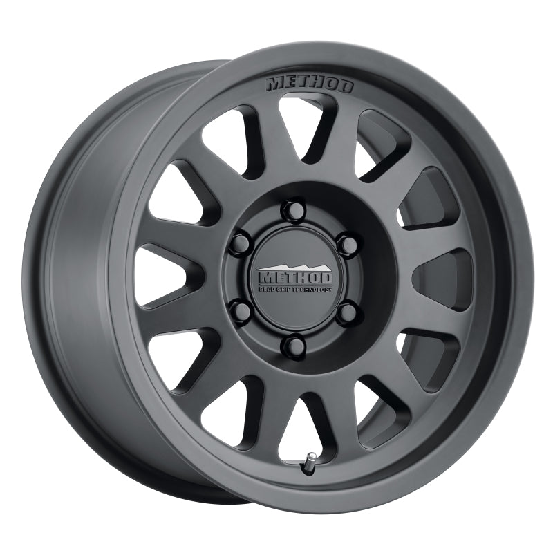 Method MR704 17x8.5 0mm Offset 8x6.5 130.81mm CB Matte Black Wheel