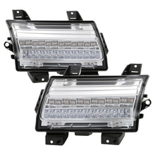 Load image into Gallery viewer, Spyder Jeep Wrangler 2018-2019 (Halogen Model Only) LED Front Bumper Lights - Seq. Signal - Chrome