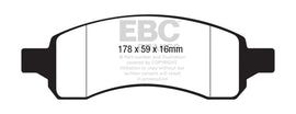 EBC 09-17 Chevy Traverse Ultimax2 Rear Brake Pads
