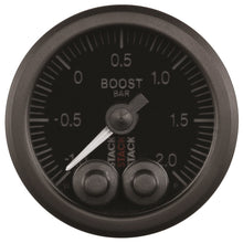 Load image into Gallery viewer, Autometer Stack 52mm -1 to +2 Bar (Incl T-Fitting) Pro-Control Boost Pressure Gauge - Black