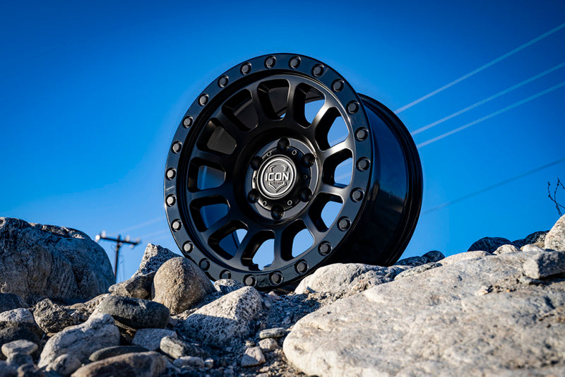 ICON Hulse 17 X 8.5 5 X 4.5 0mm Offset 4.75in BS Double Black