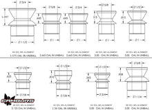 Load image into Gallery viewer, Camburg 1in. x 5/8in. Tall Hi-misalignment Spacers (pair)