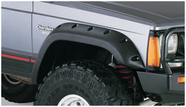 Bushwacker 84-01 Jeep Cherokee Cutout Style Flares 2pc Fits 4-Door Sport Utility Only - Black