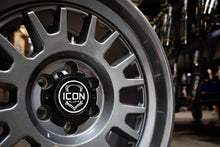 Load image into Gallery viewer, ICON Anza 17x8.5 5x5 -6mm Offset 4.5in BS 71.5mm Hub Bore Gun Metal Wheel