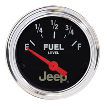 Load image into Gallery viewer, Autometer Jeep 52mm 0 OHMS Empty/90 OHMS Full Short Sweep Electronic Fuel Level Gauge