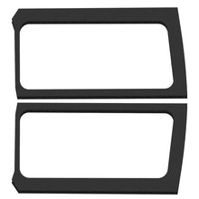 Load image into Gallery viewer, DEI 18-23 Jeep Wrangler JL 2-Door Boom Mat Rear Side Window Trim - 2 Piece - Black Leather Look